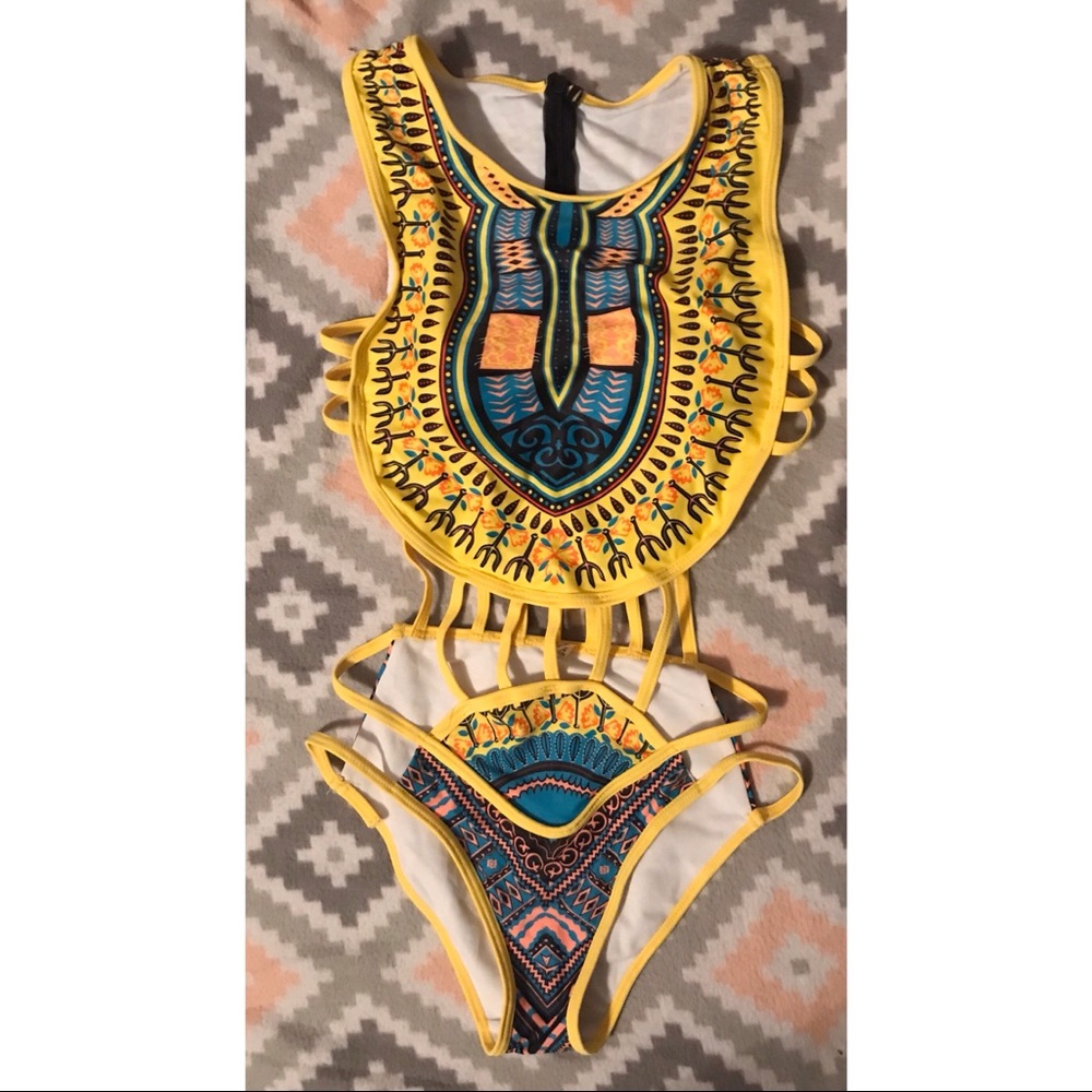 Tribal print sexy one piece.